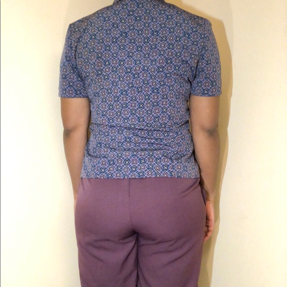 Vintage Patterned Button Down Shirt - Picture 3 of 4